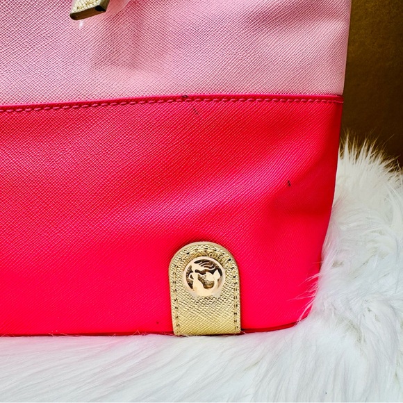 { Spartina 449 } : Flamingo Retreat Medium Tote in Floral Coral - Picture 5 of 14